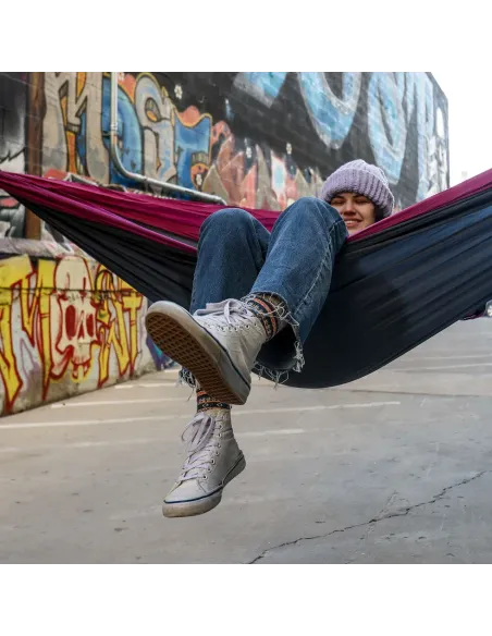Hammock with straps Grand Trunk Double Deluxe Hammock w/Straps Magenta
