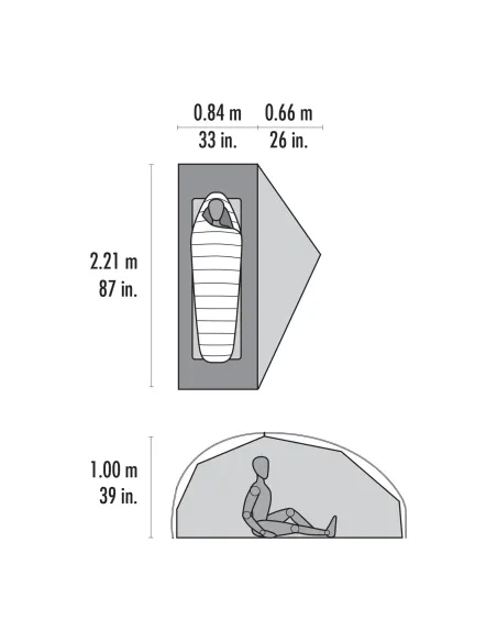 Tent MSR FreeLite 1 Green