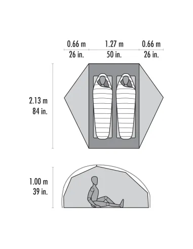 Tent MSR FreeLite 2 Green