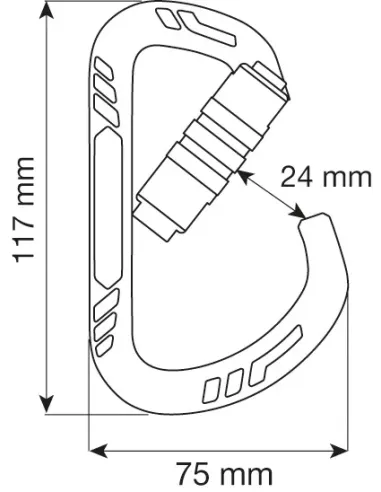 Climbing carabiner Camp Guide XL 2Lock