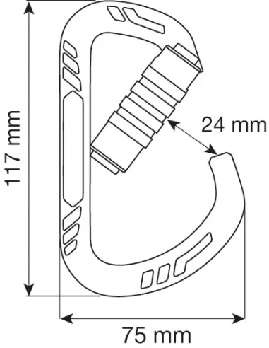 Karabinek wspinaczkowy Camp Guide XL 3Lock Blue