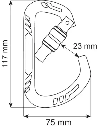 Karabinek wspinaczkowy Camp Guide XL Lock Green
