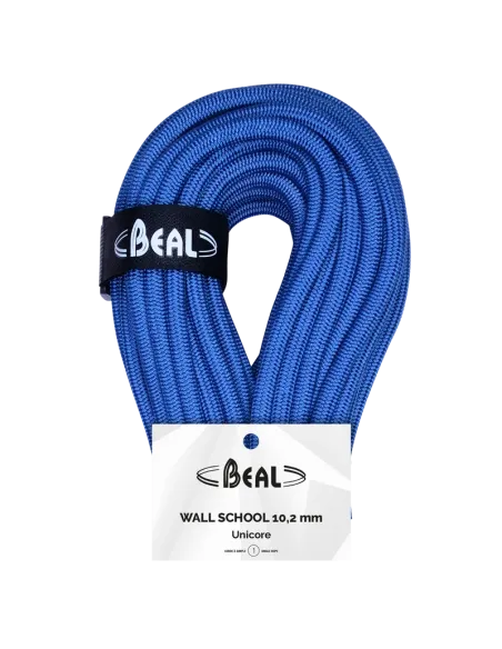 Climbing rope Beal Wall School Unicore 10,2mm Blue 20m