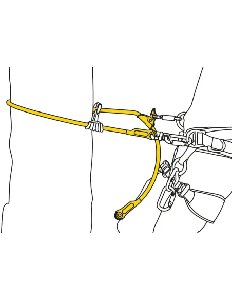 Lonża Petzl Microflip 4m