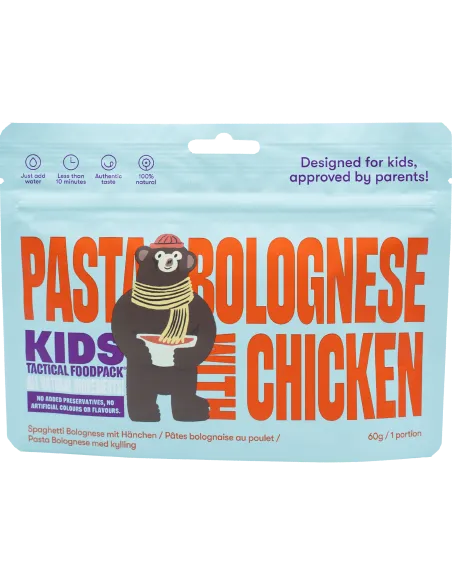 Danie obiadowe Tactical Foodpack Kids Pasta Bolognese with Chicken 60g