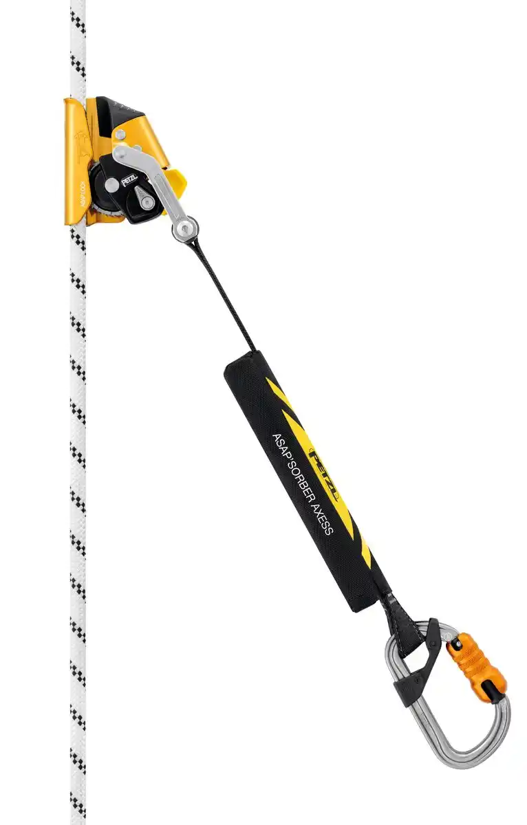 Schemat awaryjnego zatrzymania Petzl Asap